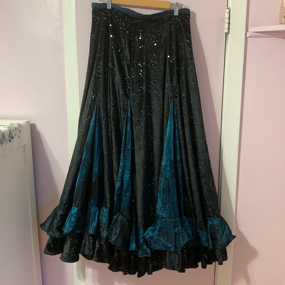 Full circle ball gown skirt